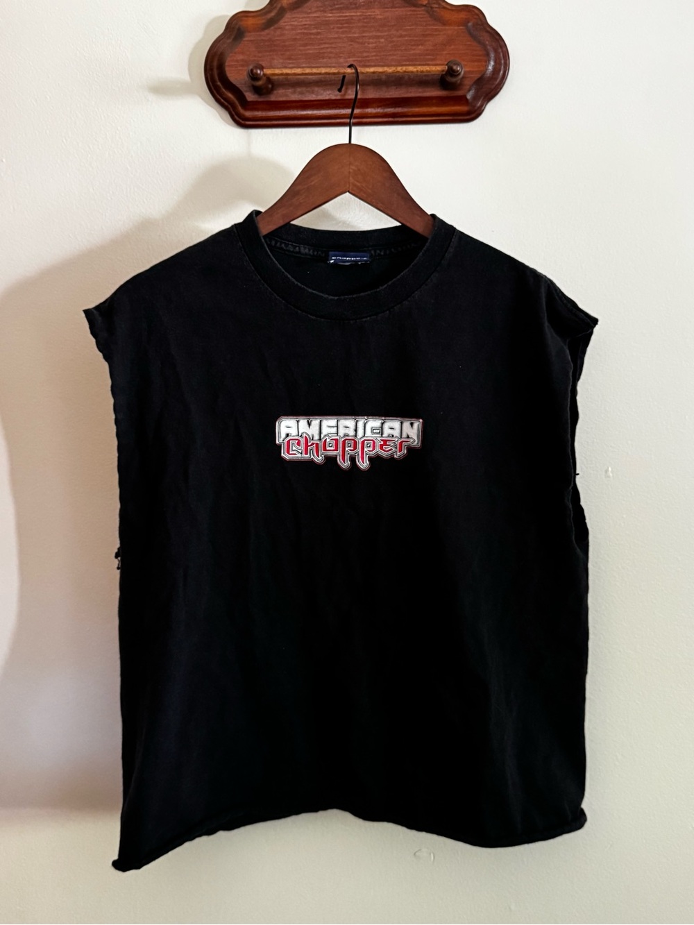 VTG Black Graphic Sleeveless Tank